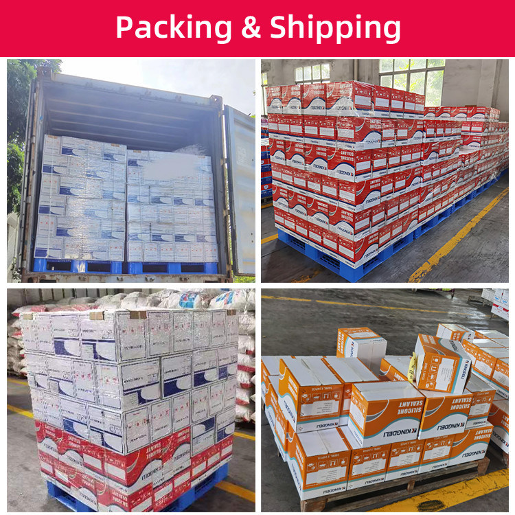 সাদা কালো স্বচ্ছ রঙের সাথে অ্যাসিটিক নির্মাণ সিলিকন সিলান্ট